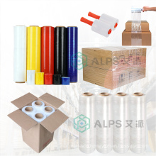 Alps Industrial Lldpe Plastic 18" Stretch Film Roll Wrap Transparent China Hand Rewinding Stretch Film Jumbo Roll